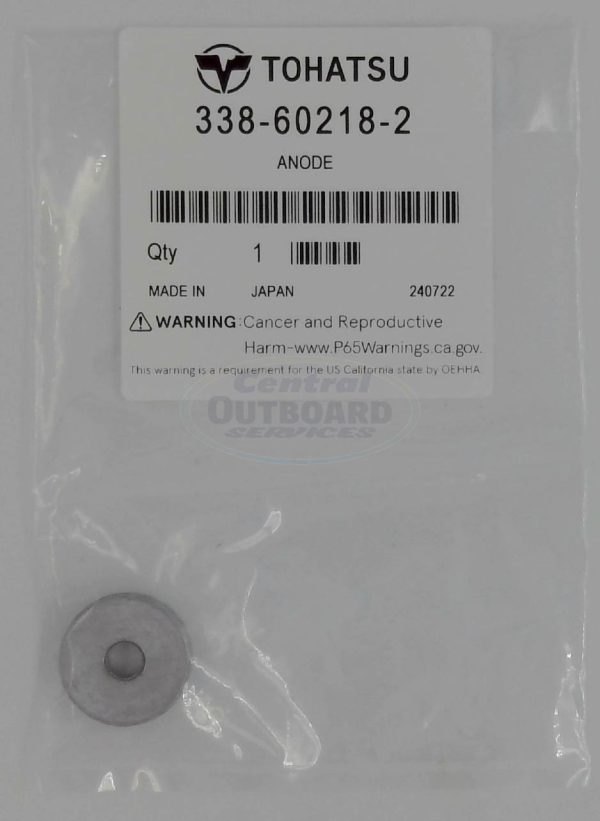 Anode M 2.5/3.5A2/3.5B2/9.9/15/18E2/40D2 Through 70CX (2-Stroke) MFS 2.5/3.5B/15/20E/40A Through 115A (4-Stroke) MD 40/50B2 (TLDI)