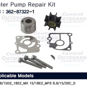 Water Pump Repair Kit M9.9/15D2/18E2/MX15/18E2 (2-Stroke) & MFS15/20C (4-Stroke)