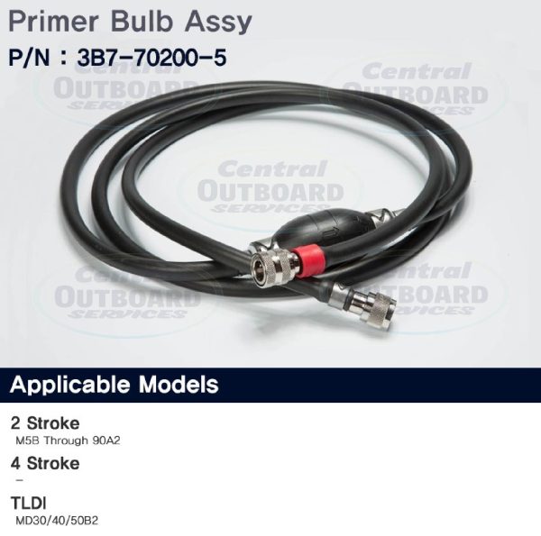 Fuel Line Hose Primer Bulb 5 - 90hp (2-Stroke) & 40 - 50hp (TLDI)