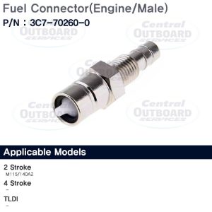 Fuel Connectors (Engine Male) 115 - 140hp (2-Stroke)