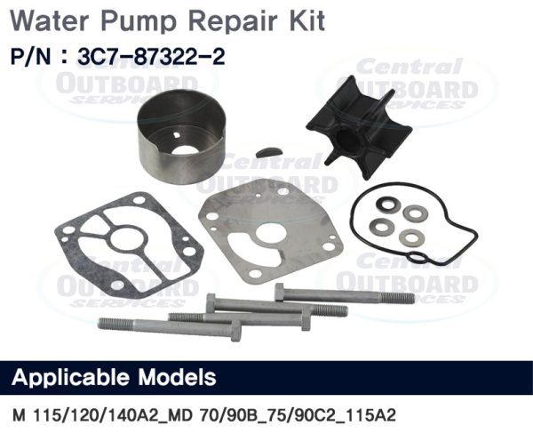 Water Pump Repair Kit M115/140A2 (2-Stroke) & MD75/90C2/115A2 (TLDI)