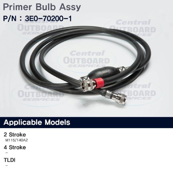 Fuel Line Hose Primer Bulb Assembly 115 - 140hp (2-Stroke)