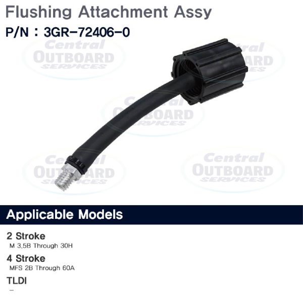 Flushing Attachment Assembly  M 3.5B Through 30H (2-Stroke) MFS 2B Through 60A (4-Stroke)