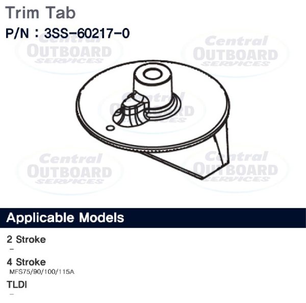 Trim Tab MSF 75/90/100/115A (4-Stroke)