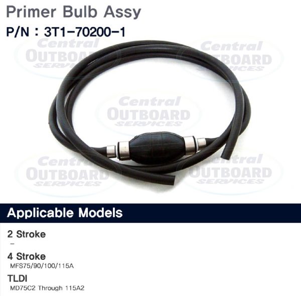 Fuel Line Hose Bulb Assembly 75 -115hp (TLDI)