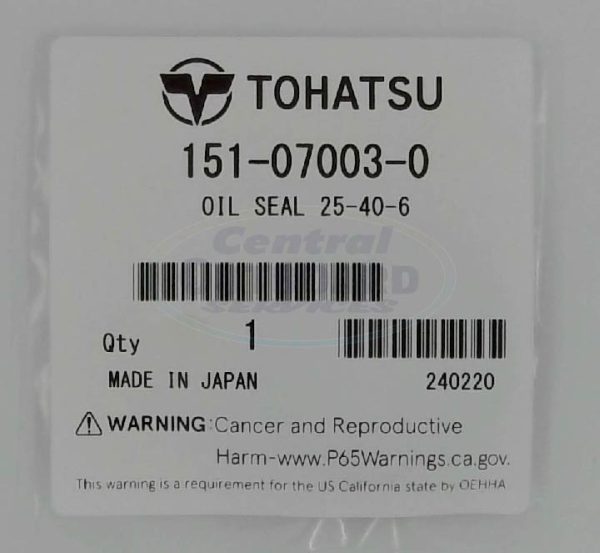151-07003-0 OIL SEAL 25-40-6