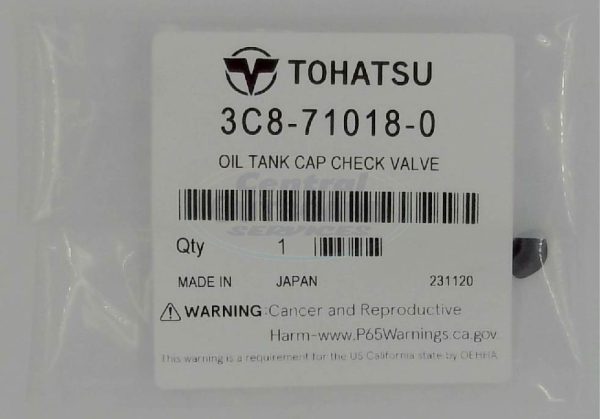 3C8-71018-0 OIL TANK CAP CHECK VALVE