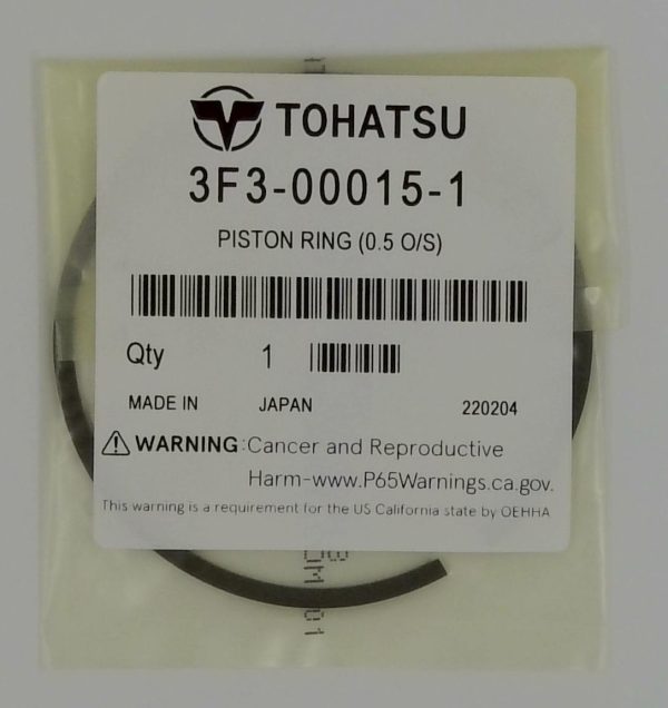 3F3-00015-1 - Tohatsu Piston Ring (0.5 OS)