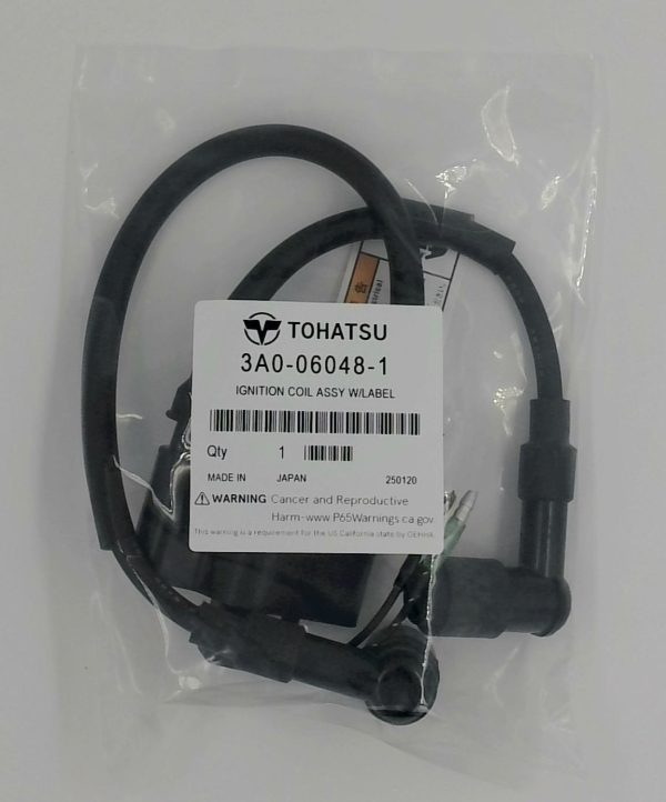 3A0-06048-1 - Tohatsu - Ignition Coil Assy W/Label