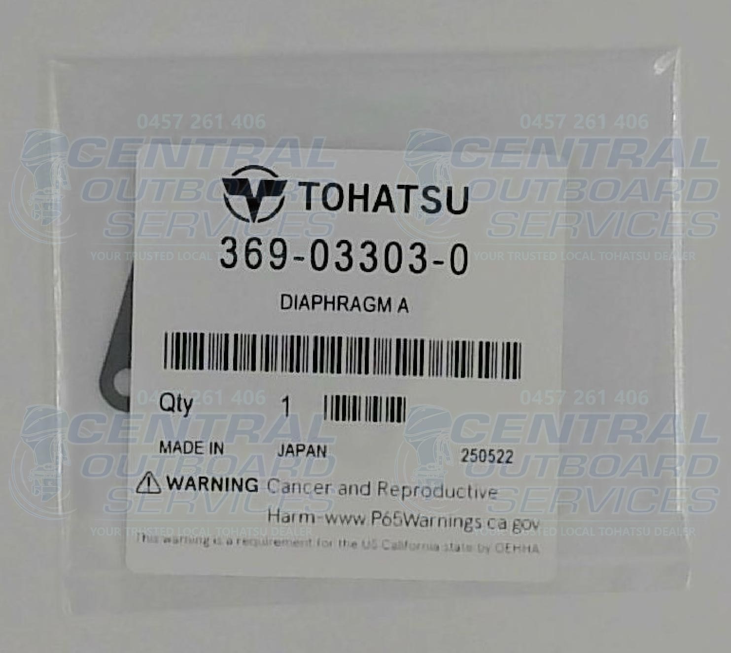 369-03303-0 Diaphragm A – Tohatsu