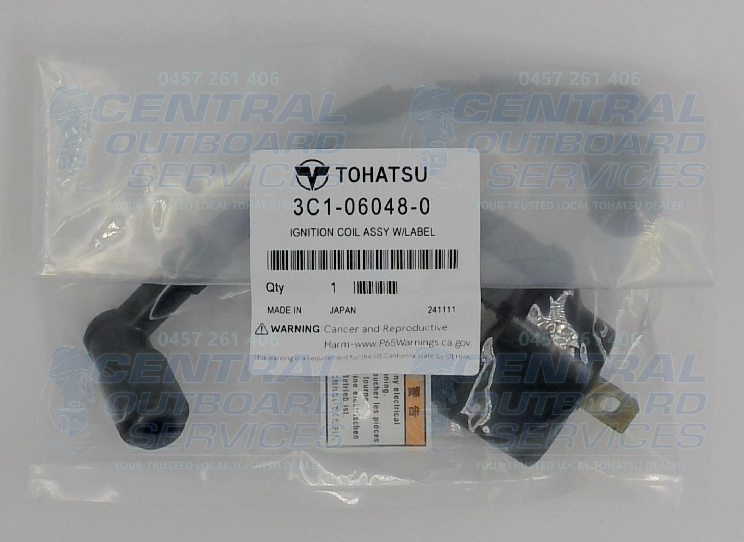 3C1-06048-0 Ignition Coil Assy W/Label – Tohatsu