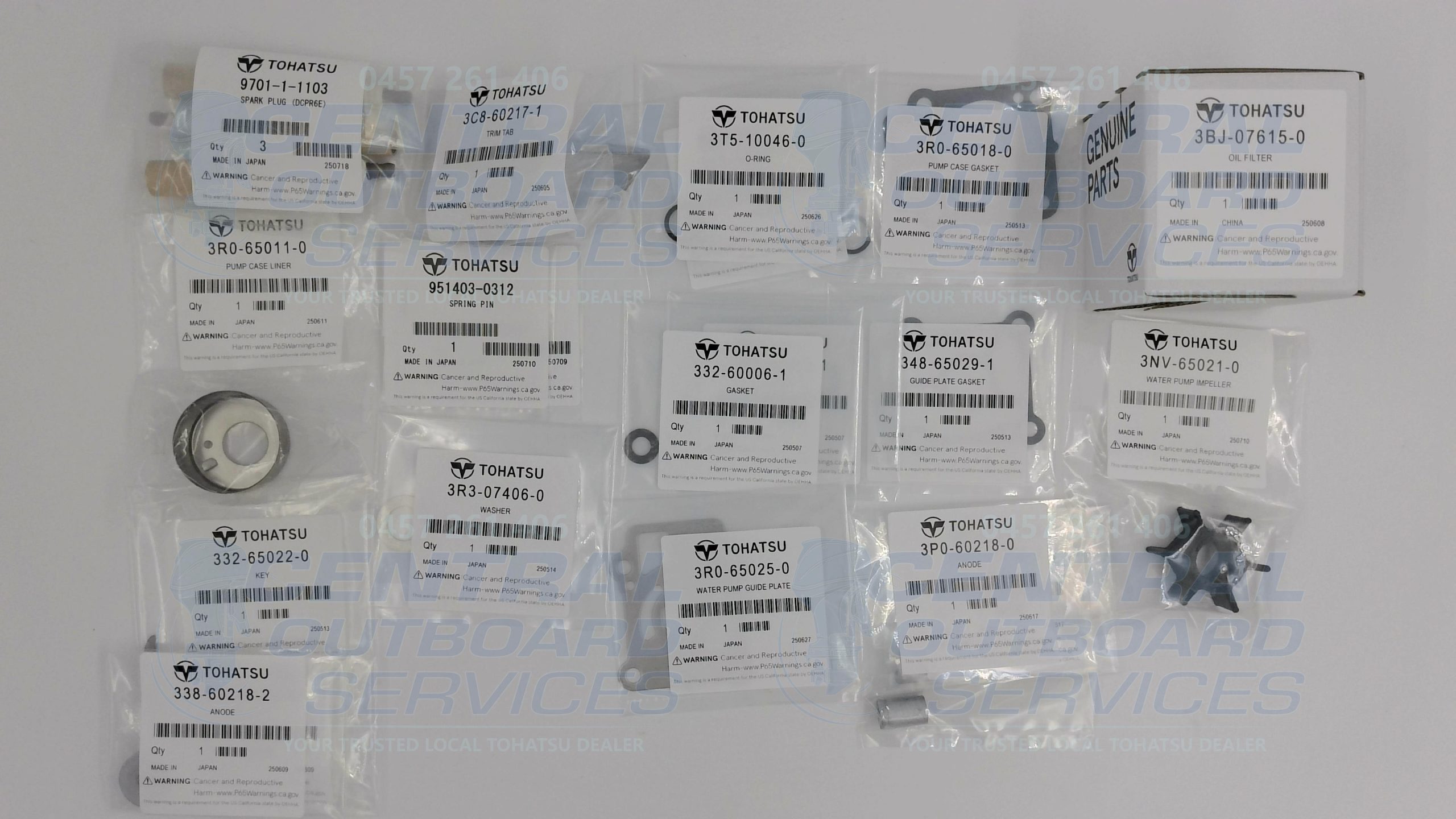 3VS-87500-1 Maintenance Kit for Tohatsu MFS25D / MFS30D