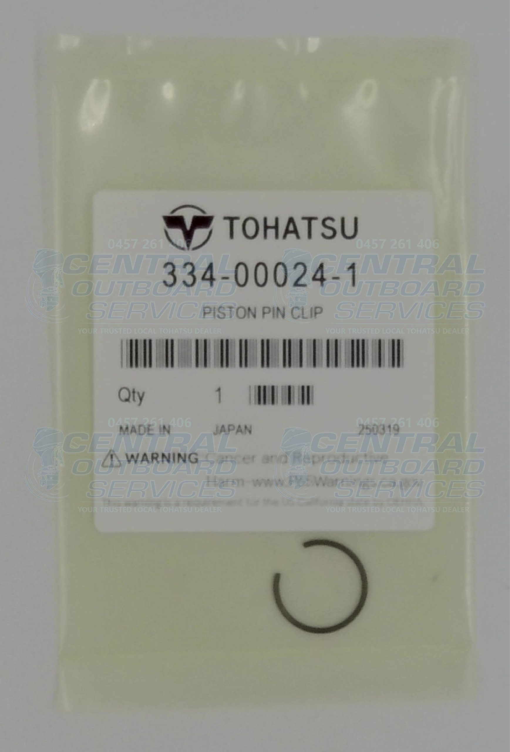 334-00024-1 – Piston Pin Clip – Tohatsu