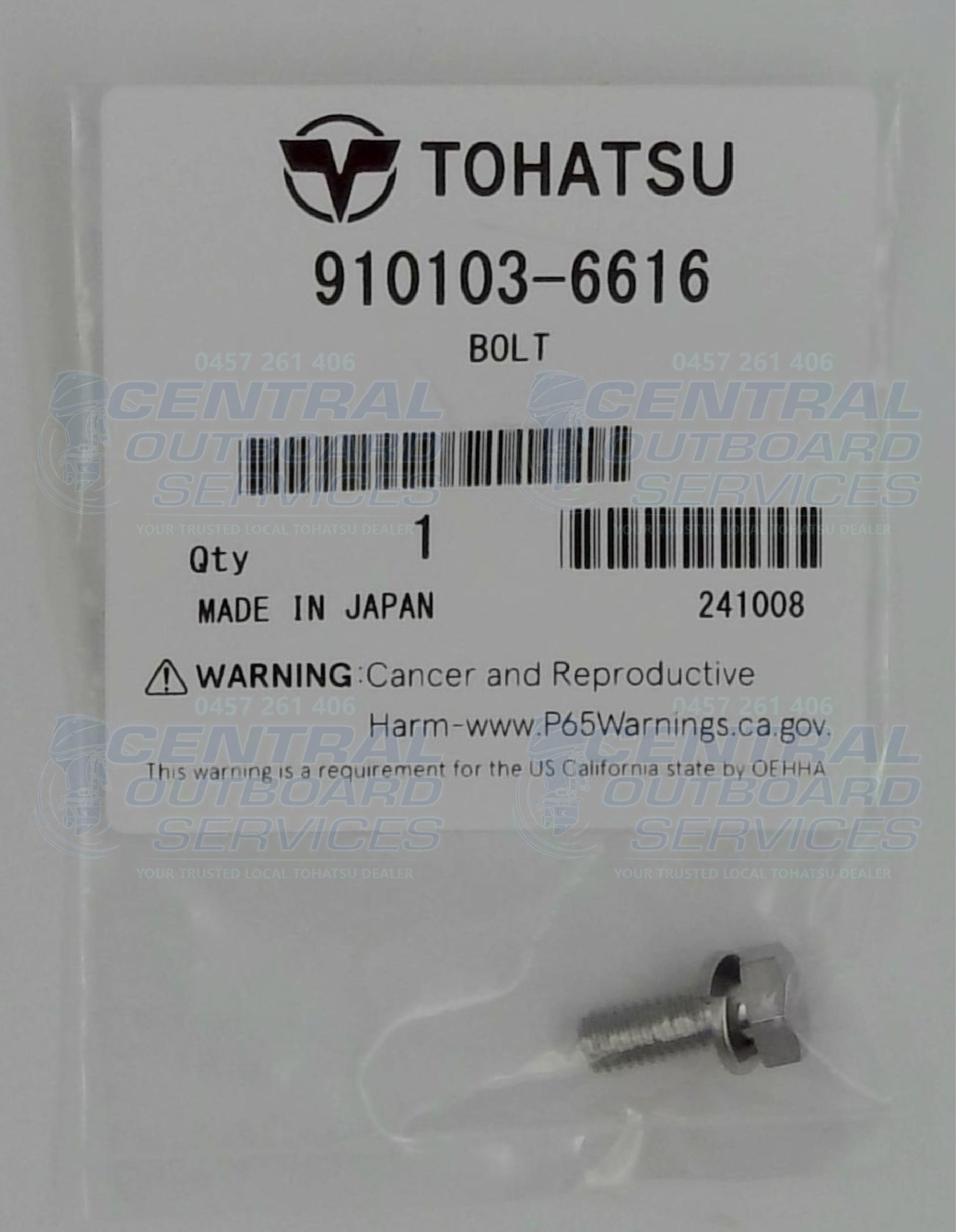 910103-6616 Bolt – Tohatsu