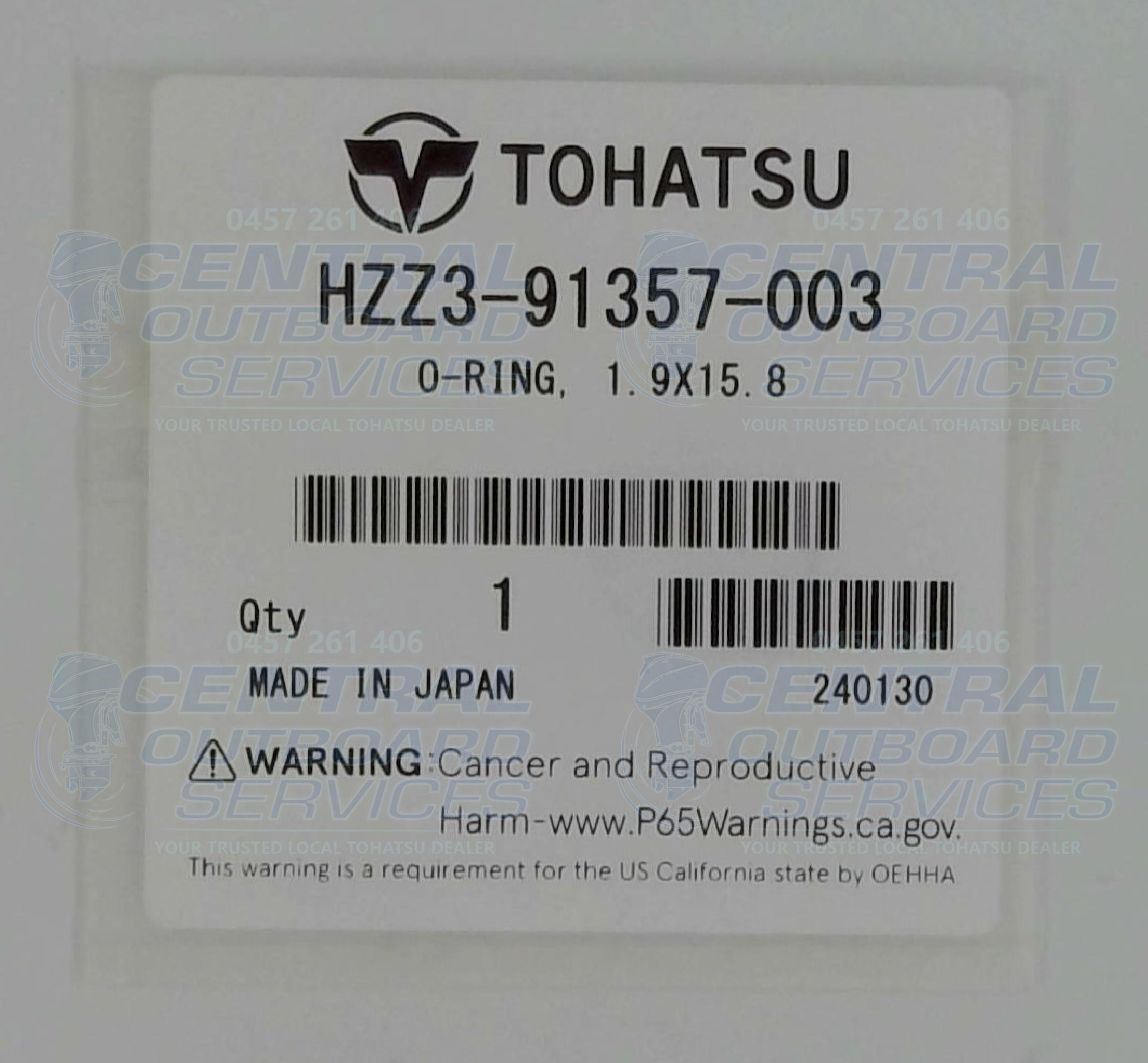 HZZ3-91357-003 – O-Ring – Tohatsu
