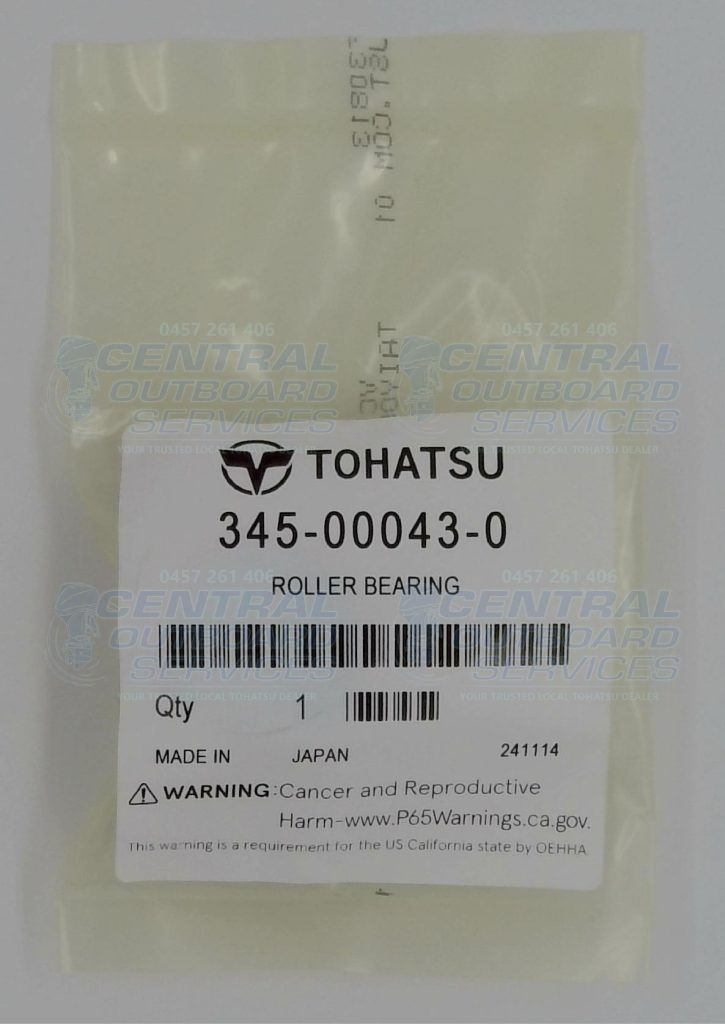 345-00043-0 – Roller Bearing – Tohatsu – Central Outboard Service