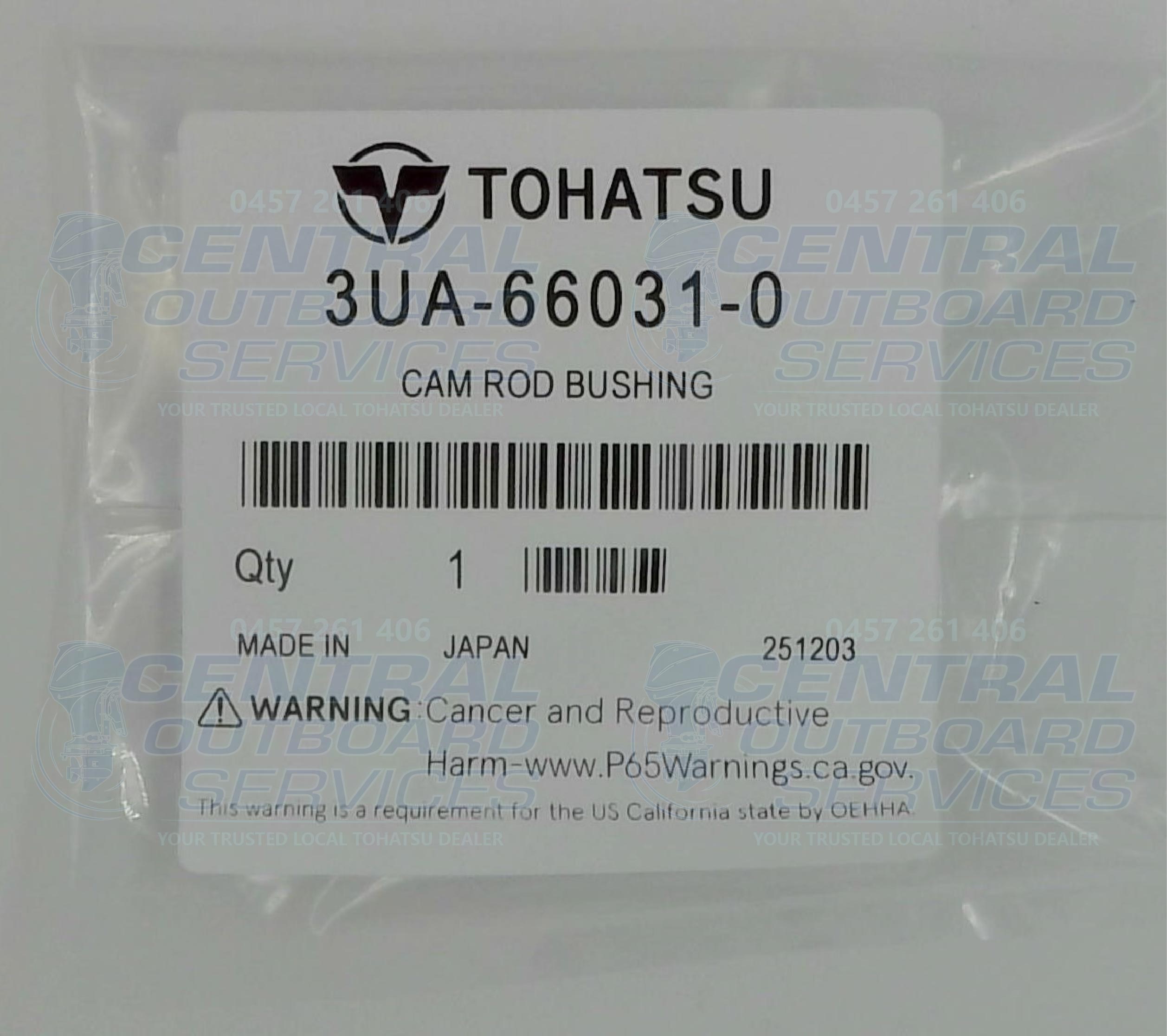 3UA-66031-0 – Cam Rod Bushing – Tohatsu