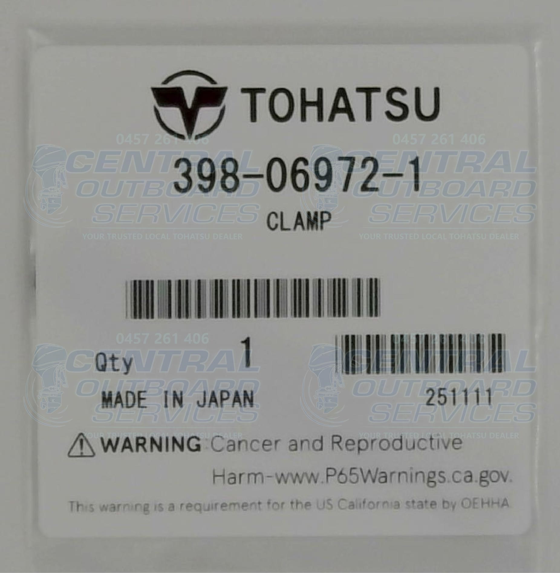 398-06972-1 – Clamp – Tohatsu