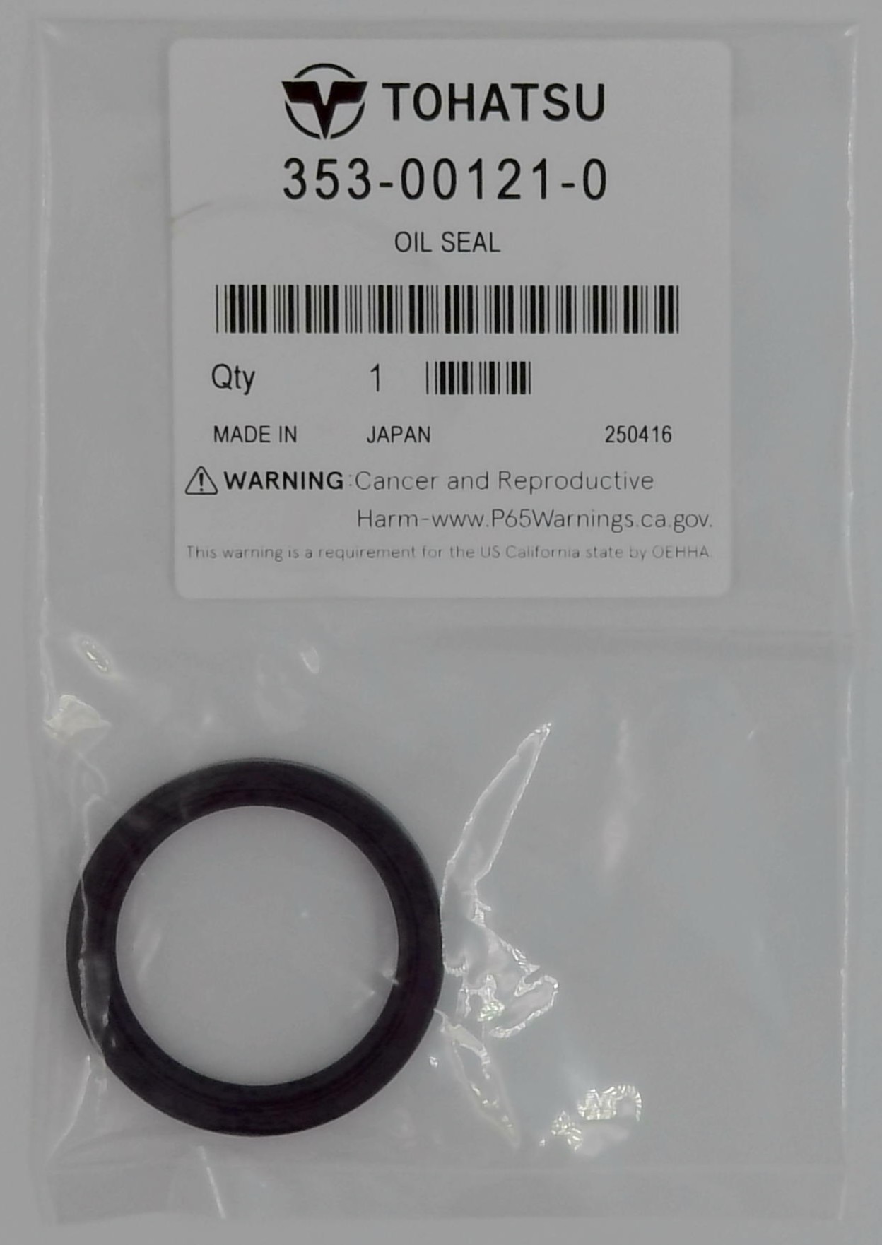 353-00121-0 – O-Ring – Tohatsu